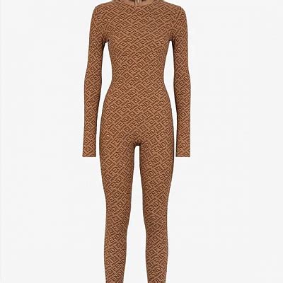 skims by fendi|SKIMS Fendi jumpsuit.